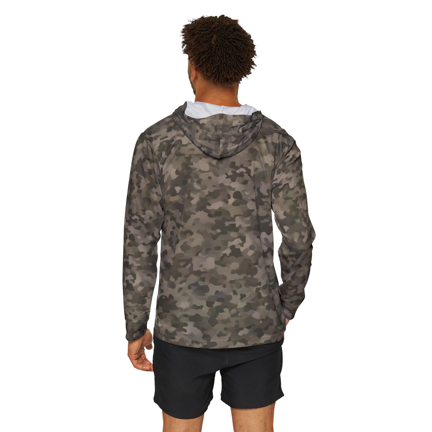 Spearfishing & Hunting UPF 50+ Sun Hoodie - Dry Woods Camo (Large Front Logo)