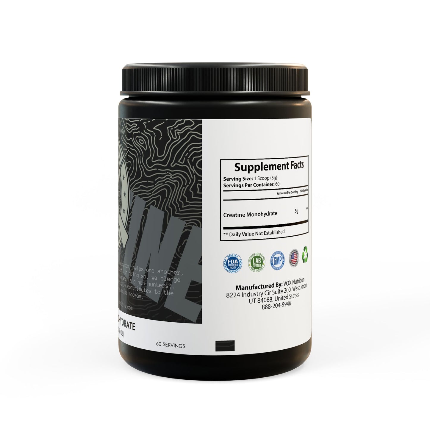 KILLSHOT Life Creatine Monohydrate Powder (300g, 10.58oz)