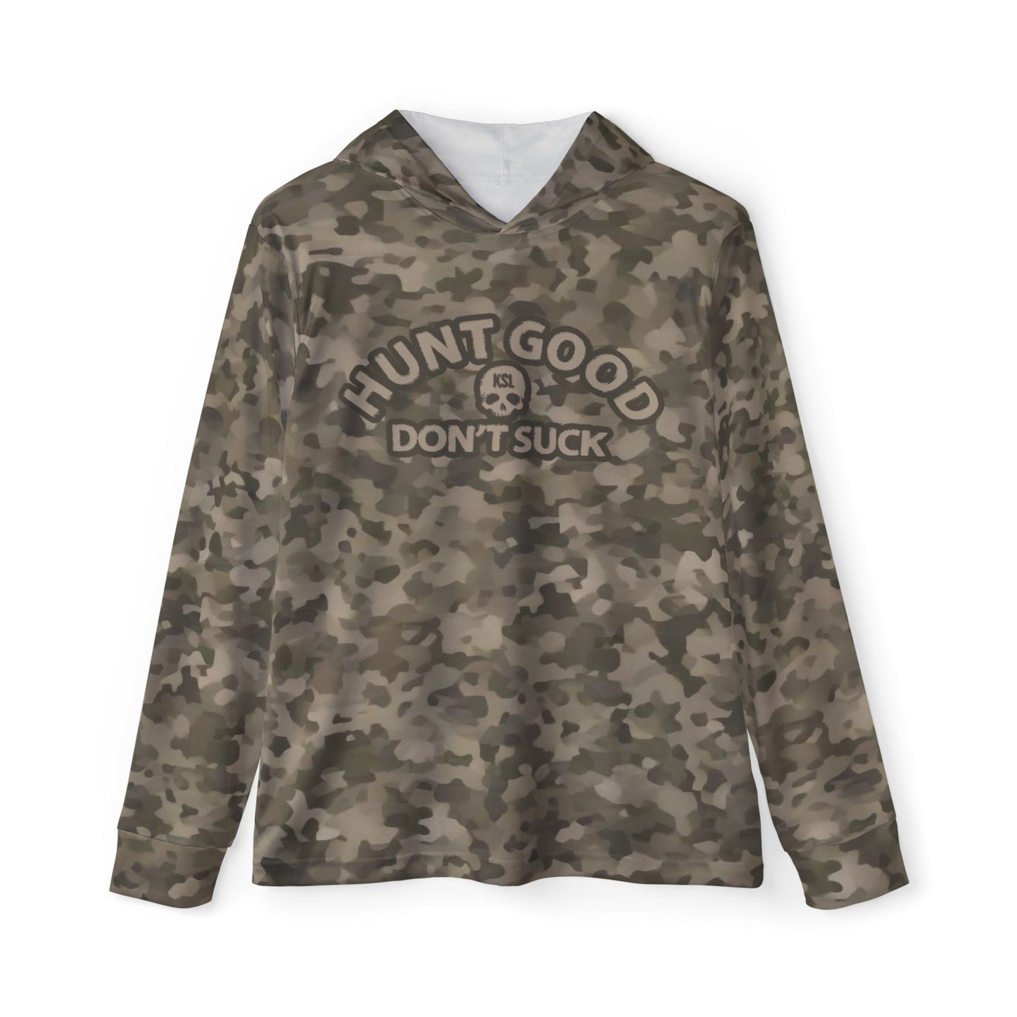 Hunt Good Don't Suck UPF 50+ Sun Hoodie - Dry Woods Camo