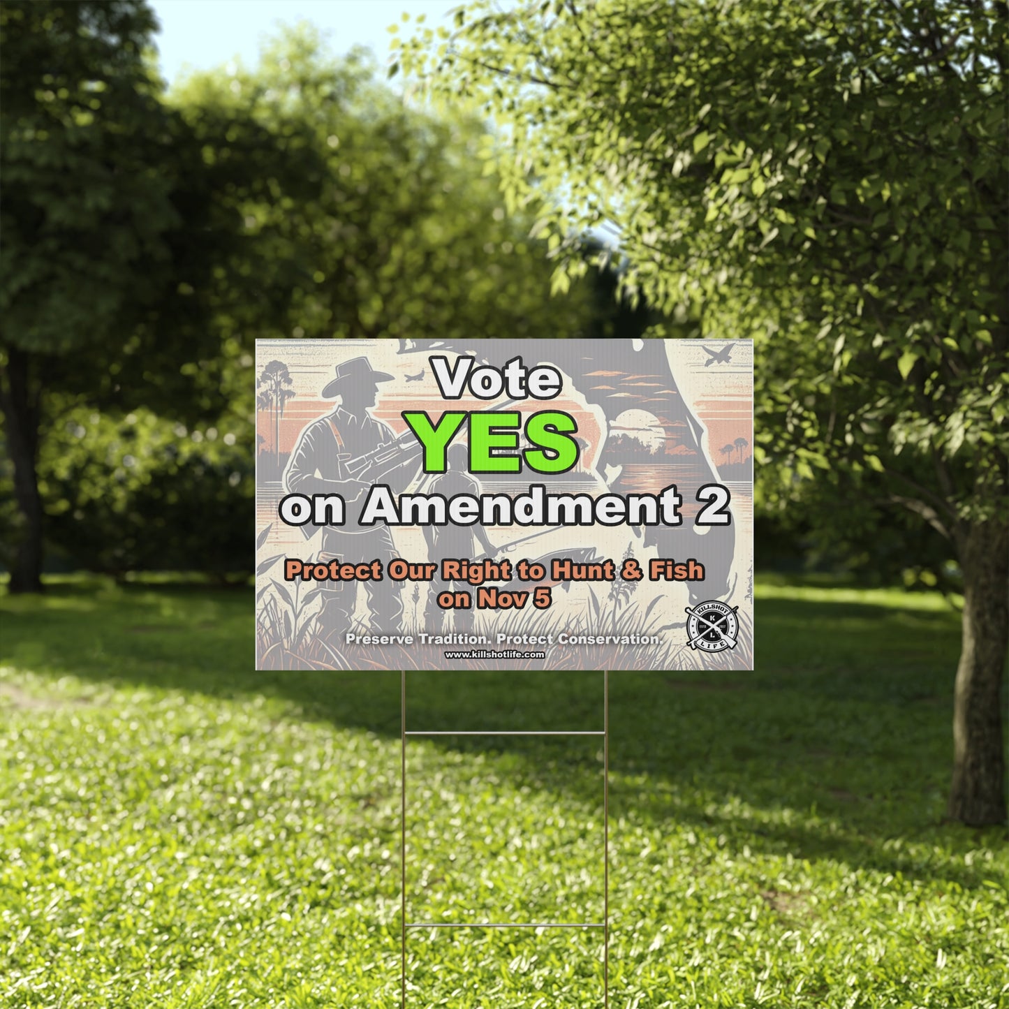 Vote Yes on Amendment 2 in Florida Yard Sign