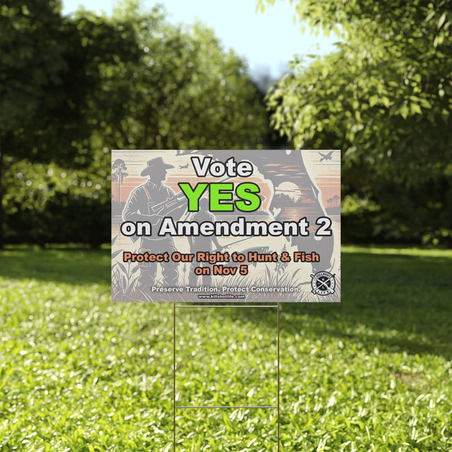 Vote Yes on Amendment 2 in Florida Yard Sign