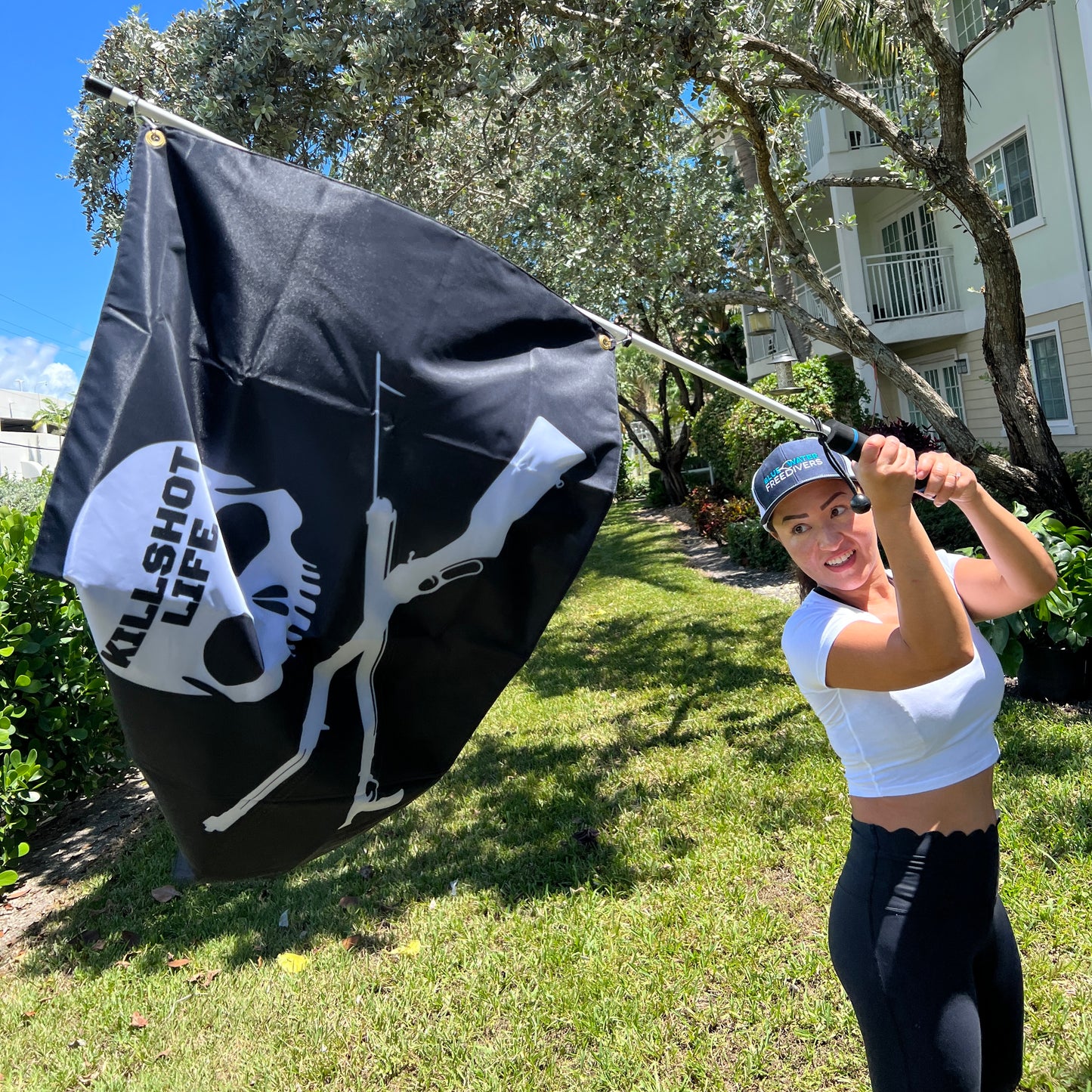 3' x 2' KILLSHOT Life Skull Flag