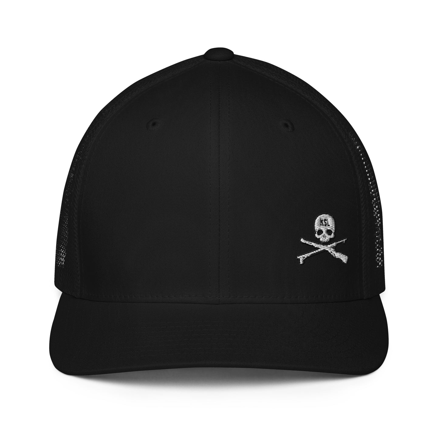 Closed-Back Flexfit KSL Skull Trucker Hat