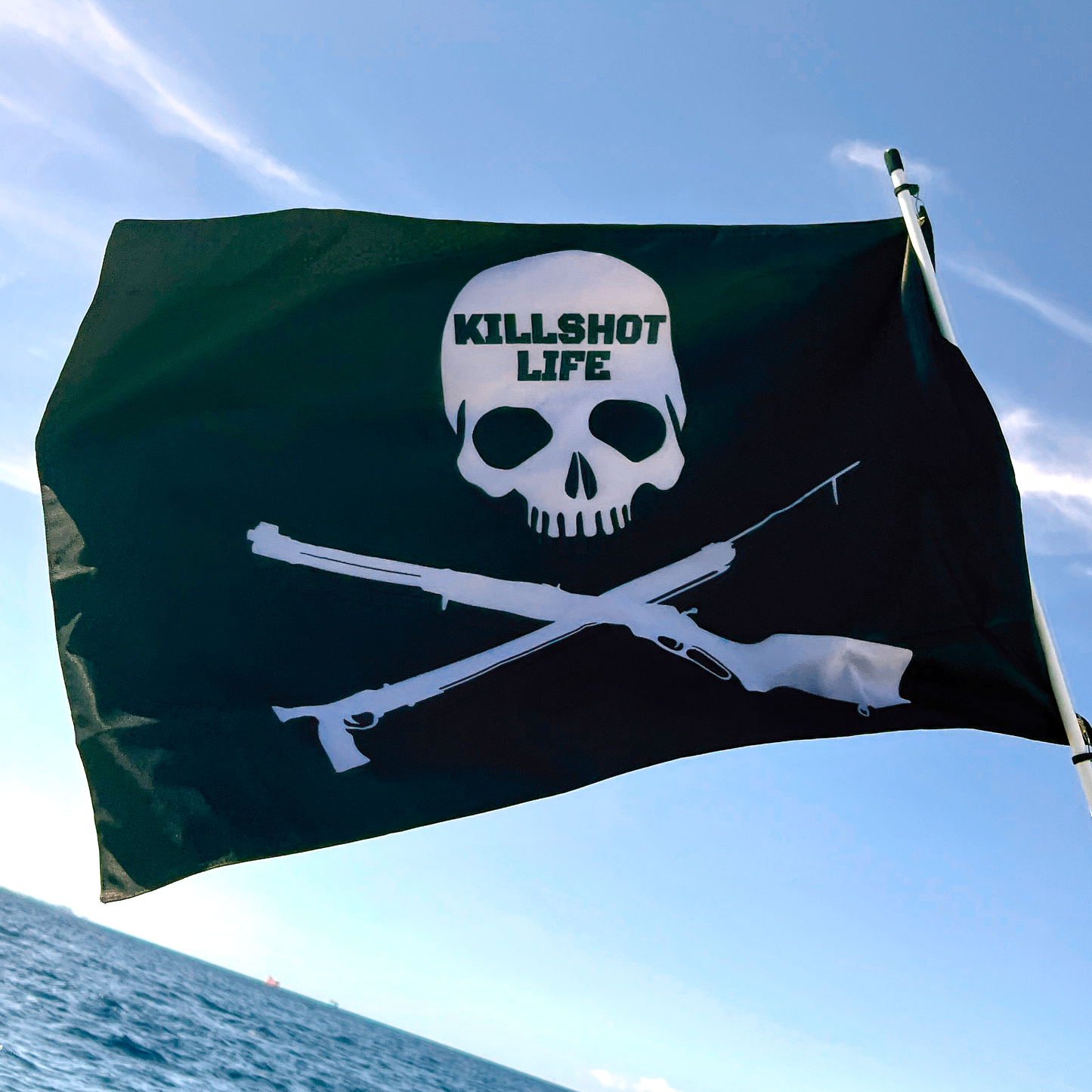 3' x 2' KILLSHOT Life Skull Flag